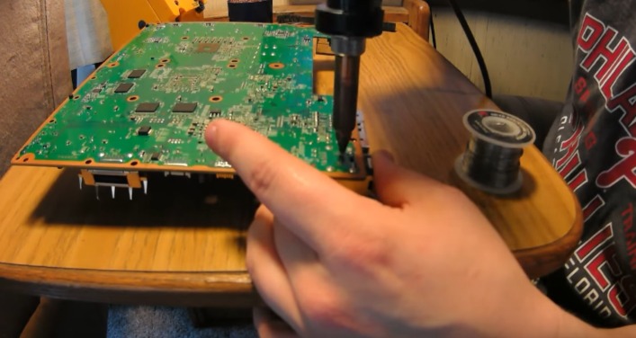 laptop hardware repair in progress